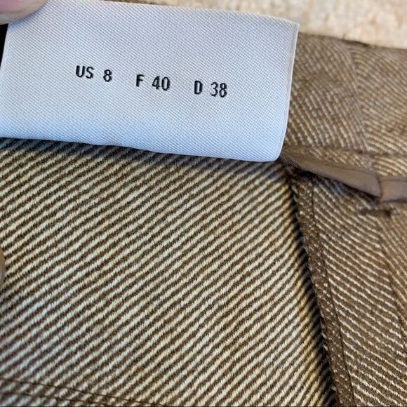 Akris PUNTO NWOT Brown wool stretch trouser pants size 8 - Picture 8 of 13